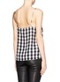 Back View - Click To Enlarge - SANDRO - 'Eve' silk check lace top