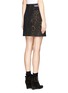 Back View - Click To Enlarge - SANDRO - Elastic side leopard print skirt