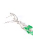Detail View - Click To Enlarge - SAMUEL KUNG - Diamond jade 18k white gold drop earrings