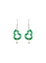 Main View - Click To Enlarge - SAMUEL KUNG - 'Hu Luo' diamond jade 18k white gold earrings
