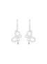 Main View - Click To Enlarge - SAMUEL KUNG - 'Butterfly' diamond jade 18k white gold earrings
