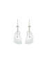 Main View - Click To Enlarge - SAMUEL KUNG - 'Feet' diamond jade 18k white gold earrings