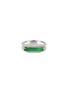 Main View - Click To Enlarge - SAMUEL KUNG - Diamond jade 18k white gold oval ring