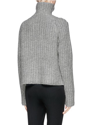 Back View - Click To Enlarge - HAIDER ACKERMANN - Wool-camel turtleneck sweater