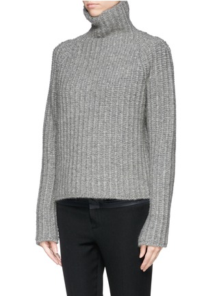 Front View - Click To Enlarge - HAIDER ACKERMANN - Wool-camel turtleneck sweater