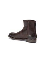 PROJECT TWLV | 'Flame' reversed cordovan boots | BROWN | Men