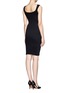 Back View - Click To Enlarge - HELMUT LANG - Slit front body-con dress
