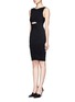 Figure View - Click To Enlarge - HELMUT LANG - Slit front body-con dress