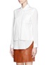 Front View - Click To Enlarge - 3.1 PHILLIP LIM - Silk-blend layer shirt