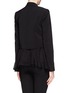 Back View - Click To Enlarge - ELIZABETH AND JAMES - Mckayla chiffon layer jacket