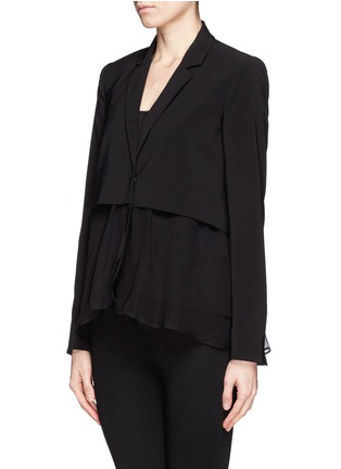 Front View - Click To Enlarge - ELIZABETH AND JAMES - Mckayla chiffon layer jacket