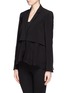 Front View - Click To Enlarge - ELIZABETH AND JAMES - Mckayla chiffon layer jacket