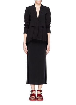 Figure View - Click To Enlarge - ELIZABETH AND JAMES - Mckayla chiffon layer jacket