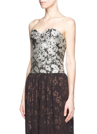 Front View - Click To Enlarge - STELLA MCCARTNEY - Laura daisy jacquard bustier