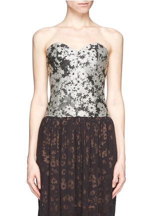Main View - Click To Enlarge - STELLA MCCARTNEY - Laura daisy jacquard bustier