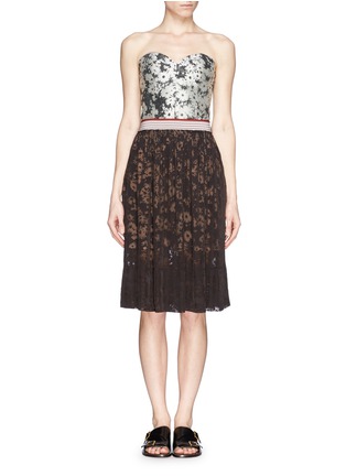 Figure View - Click To Enlarge - STELLA MCCARTNEY - Laura daisy jacquard bustier