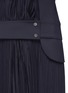 Detail View - Click To Enlarge - VICTORIA, VICTORIA BECKHAM - Silk plissé techno cotton combo dress