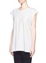 Front View - Click To Enlarge - 3.1 PHILLIP LIM - Tidal waves foiled muscle tank top