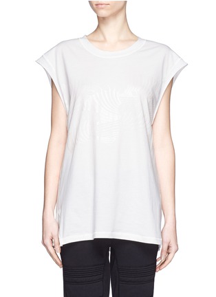 Main View - Click To Enlarge - 3.1 PHILLIP LIM - Tidal waves foiled muscle tank top