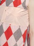 Detail View - Click To Enlarge - SACAI - Detachable collar argyle pattern dress