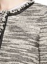 Detail View - Click To Enlarge - ALICE & OLIVIA - Kidman leather trim tweed jacket