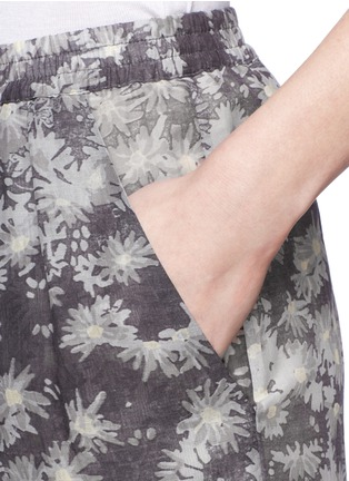 Detail View - Click To Enlarge - STELLA MCCARTNEY - Floral print sheer pants