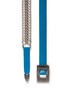 Detail View - Click To Enlarge - TOGA ARCHIVES - Square buckle chain leather belt