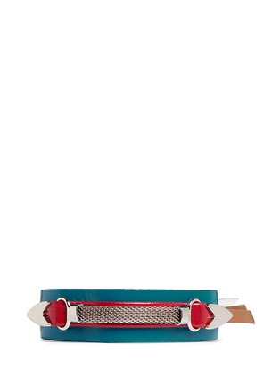Main View - Click To Enlarge - TOGA ARCHIVES - Colourblock leather bracelet