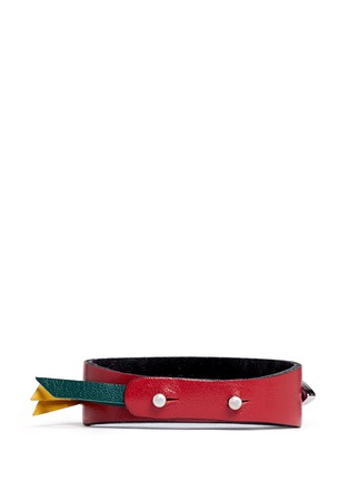 Back View - Click To Enlarge - TOGA ARCHIVES - Colourblock leather bracelet