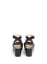 Back View - Click To Enlarge - MICHAEL KORS - 'Poesy' platform wedge leather sandals