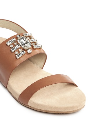 Detail View - Click To Enlarge - MICHAEL KORS - 'Luna' leather flat sandals
