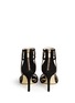 Back View - Click To Enlarge - MICHAEL KORS - 'Jaida' metallic leather and suede sandals