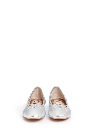 Front View - Click To Enlarge - SAM EDELMAN - 'Felicia' leather ballet flats