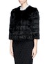Front View - Click To Enlarge - 72348 - 'Cindy' rabbit fur jacket 