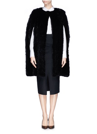 Main View - Click To Enlarge - 72348 - 'Maree' rabbit fur cape 