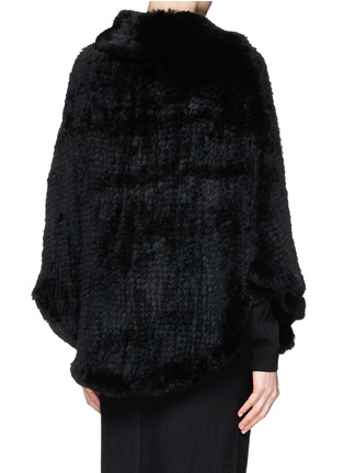 Back View - Click To Enlarge - 72348 - 'Rena' rabbit fur knit cape 