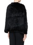 Back View - Click To Enlarge - 72348 - 'Stella' rabbit fur knit cape jacket