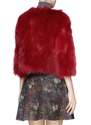 Back View - Click To Enlarge - 72348 - 'Miki' fox fur cropped jacket