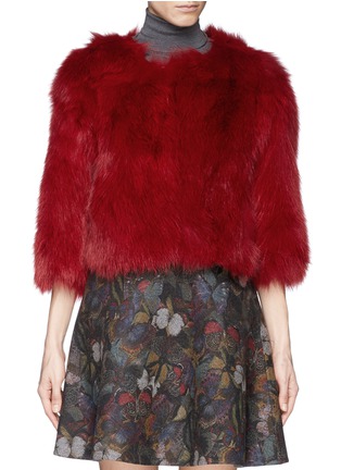 Main View - Click To Enlarge - 72348 - 'Miki' fox fur cropped jacket