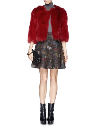 Figure View - Click To Enlarge - 72348 - 'Miki' fox fur cropped jacket