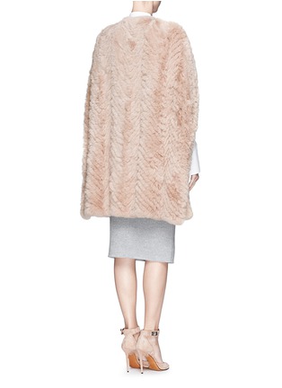 Back View - Click To Enlarge - 72348 - 'Maree' rabbit fur cape