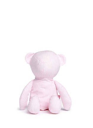 Main View - Click To Enlarge - PERIGOT - Stripe cotton kids pyjamas and bear set