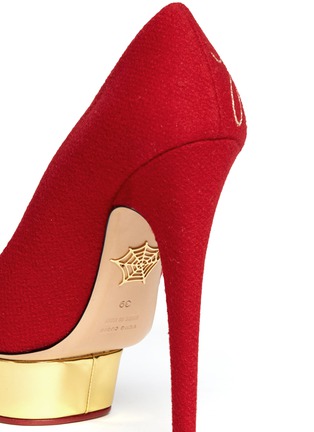 Detail View - Click To Enlarge - CHARLOTTE OLYMPIA - Happily Ever After embroidery Dolly pumps