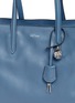 Detail View - Click To Enlarge - ALEXANDER MCQUEEN - Skull padlock large leather tote