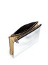 Detail View - Click To Enlarge - ALEXANDER MCQUEEN - Double compartment leather pouch