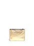 Back View - Click To Enlarge - ALEXANDER MCQUEEN - Double compartment leather pouch