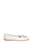 Main View - Click To Enlarge - ALEXANDER MCQUEEN - Sequin skull patent leather slip-ons