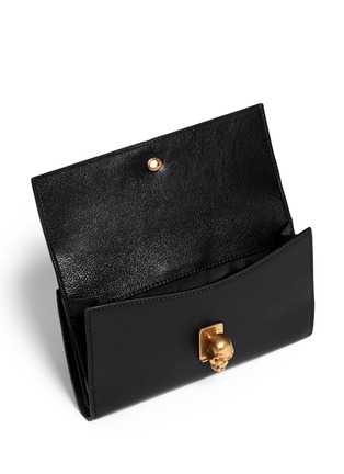 Detail View - Click To Enlarge - ALEXANDER MCQUEEN - Skull continental leather wallet