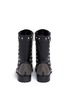 Back View - Click To Enlarge - ALEXANDER MCQUEEN - Stud leather biker boots