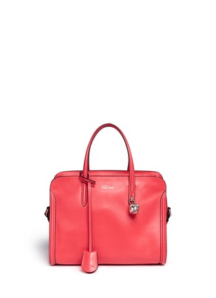 Main View - Click To Enlarge - ALEXANDER MCQUEEN - Skull padlock small leather tote